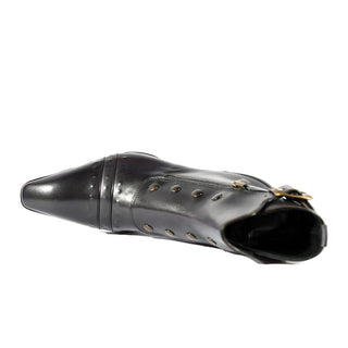 Jo Ghost 3206 Calf-Skin Leather Buckle Boots (JG5318)-AmbrogioShoes