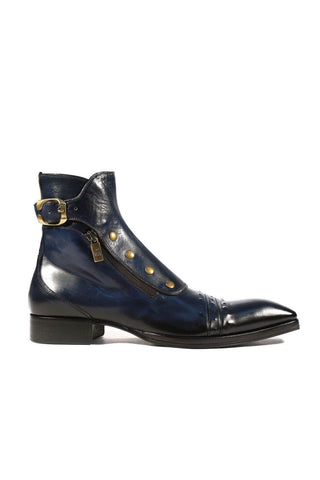 Jo Ghost 3206 Calf-Skin Leather Buckle Boots (JG5318)-AmbrogioShoes