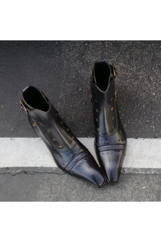 Jo Ghost 3206 Leather Buckle Boots (JG5318)