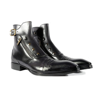 Jo Ghost 3206 Men's Shoes Calf-Skin Leather Buckle Boots (JG5318)-AmbrogioShoes