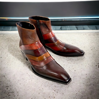 Jo Ghost 3242 Calf-Skin Leather Ankle Boots (JG5324)-AmbrogioShoes