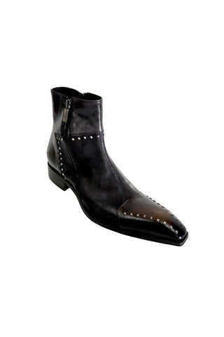 Jo Ghost 3516 Leather Stud Ankle Boot