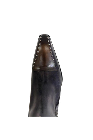 Jo Ghost 3516 Leather Stud Ankle Boot