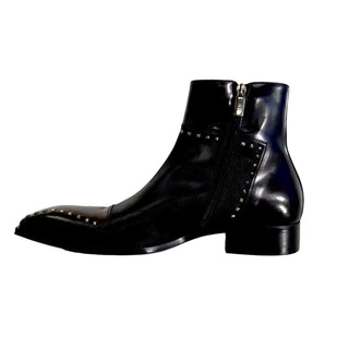 Jo Ghost 3516 Men's Shoes Calf-Skin Leather Stud Ankle Boots (JG5325)-AmbrogioShoes