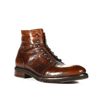 Jo Ghost 3752 Men's Shoes Buffalo Leather Ankle Boots (JG5301)-AmbrogioShoes