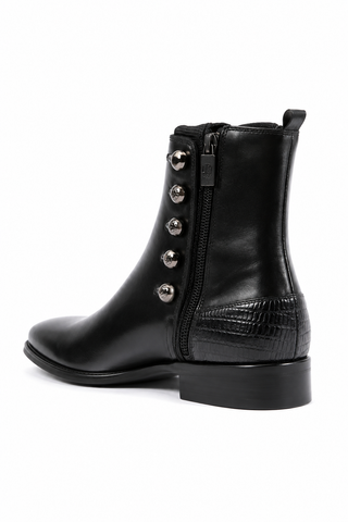 Jo Ghost 3805M Parma Doc Lizard Embossed Calf-Skin Leather Boots (JG3001)