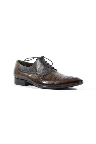 Jo Ghost 4125M Lizard print Calf-Skin Leather Moscato Oxfords (JG5127)-AmbrogioShoes