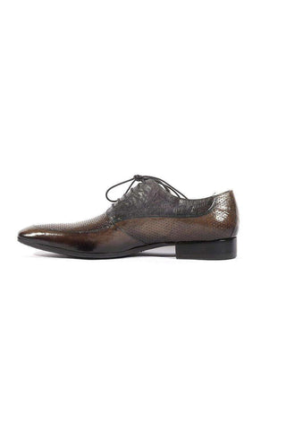 Jo Ghost 4125M Lizard print Calf-Skin Leather Moscato Oxfords (JG5127)-AmbrogioShoes