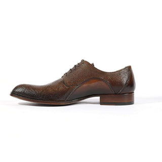 Jo Ghost 4230M Mens Shoes Exotic Lizard Skin & Calf-Skin Leather Oxfords(JG5122)-AmbrogioShoes