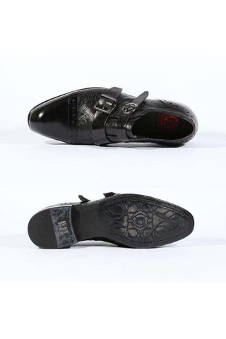 Jo Ghost 4287M Lizard Skin & Leather Loafers (JG5118)