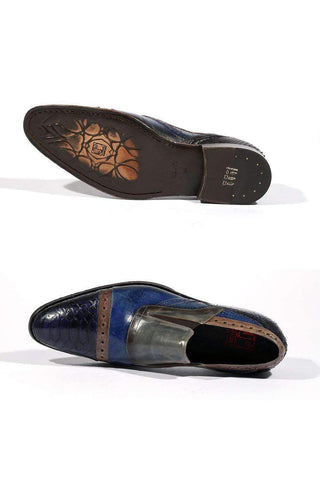 Jo Ghost 4292M Men Shoes Italian Crust Leather Loafers (JG5144)