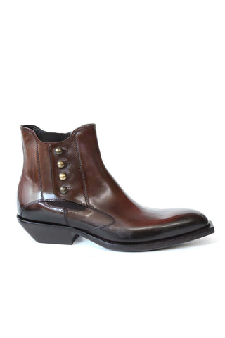 Jo Ghost 4755 Leather Pitched Chelsea Boots (JG5337)