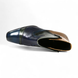 Jo Ghost 4761 Calf-Skin Leather Pitched Ankle Boots (JG5338)-AmbrogioShoes