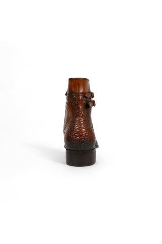 Jo Ghost 4764 Louisiana Crocodile / Lizard Embossed Leather Boots (JG5323)
