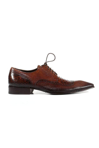 Jo Ghost Men's Designer Shoes Inglese Crust Leather Oxfords (JG2301)