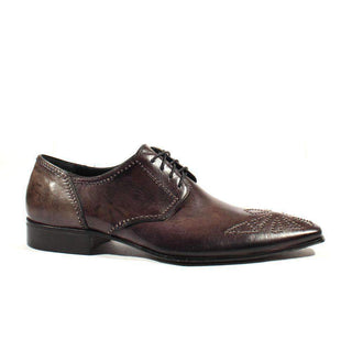 Jo Ghost Mens Shoes Inglese Leather Moscato Nero Oxfords (JG1817)-AmbrogioShoes