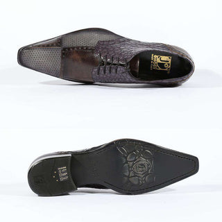 Jo Ghost Mens Italian Shoes Camoscio Diver Moscato Plato Oxfords(JG5123)-AmbrogioShoes