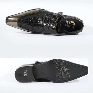 Jo Ghost Mens Italian Shoes Specchio Nero Opaco Loafers(JG5104)-AmbrogioShoes