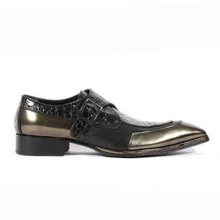 Jo Ghost Mens Italian Shoes Specchio Nero Opaco Loafers(JG5104)-AmbrogioShoes