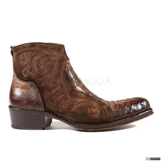 Jo Ghost Mens Italian Luisiana Baby Vitello Brown Boots (JG4031)-AmbrogioShoes