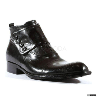 Jo Ghost Mens Italian Parma Doc Nero Black Boots (JG3004)-AmbrogioShoes