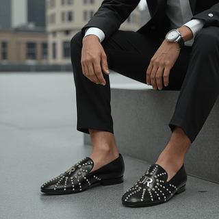 John Richmond 10196 Nappa Leather Slip-On Loafer (JR1009)-AmbrogioShoes