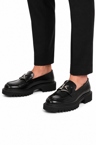 John Richmond 12242 Leather Slip-On Loafer (JR1007)