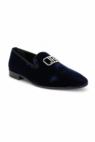 John Richmond 12286 Velvet Slip-On Loafer (JR1008)