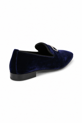 John Richmond 12286 Velvet Slip-On Loafer (JR1008)