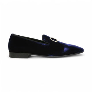 John Richmond 12286 Velvet Slip-On Loafer (JR1008)-AmbrogioShoes