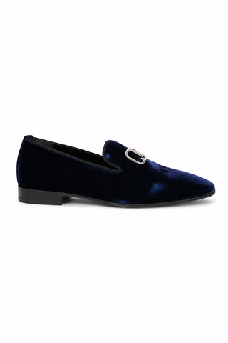 John Richmond 12286 Velvet Slip-On Loafer (JR1008)