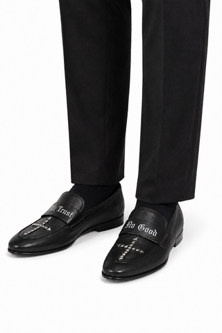 John Richmond 14024 Calf-Skin Leather Slip-On Loafer (JR1011)
