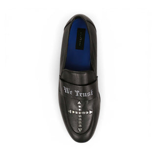 John Richmond 14024 Calf-Skin Leather Slip-On Loafer (JR1011)-AmbrogioShoes