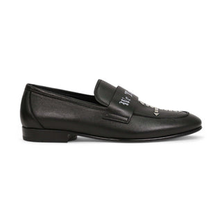 John Richmond 14024 Calf-Skin Leather Slip-On Loafer (JR1011)-AmbrogioShoes
