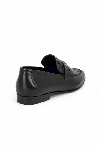 John Richmond 14025 Leather Perforated Slip-On Loafer (JR1012)