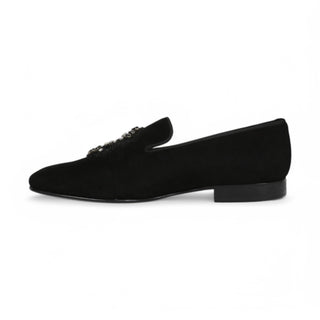 John Richmond 15787 Suede Leather Slip-On Loafer (JR1010)-AmbrogioShoes