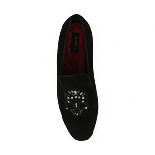 John Richmond 15787 Suede Leather Slip-On Loafer (JR1010)-AmbrogioShoes