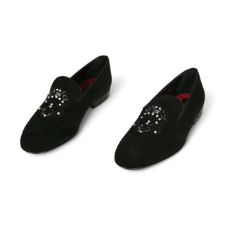 John Richmond 15787 Suede Leather Slip-On Loafer (JR1010)-AmbrogioShoes