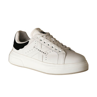John Richmond 22203/CP White Calf-Skin Leather Casual Sneakers (JR1002)-AmbrogioShoes