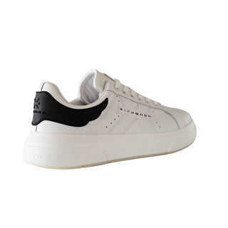 John Richmond 22203/CP White Calf-Skin Leather Casual Sneakers (JR1002)-AmbrogioShoes