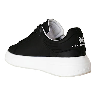 John Richmond 22204/CP Black Calf-Skin Leather Casual Sneakers (JR1000)-AmbrogioShoes