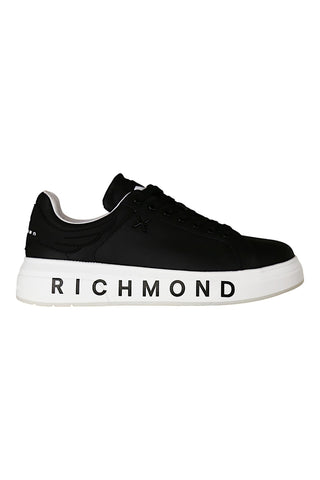John Richmond 22204/CP Black Leather Casual Sneakers (JR1000)