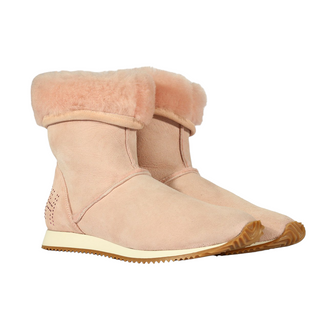 John Richmond Pink Suede Leather High-Top Sneakers (JRW01)-AmbrogioShoes