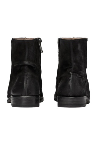 John Varvatos Morrison Black Suede Sheep Leather Sharpei Boots (JV1004)