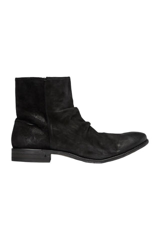 John Varvatos Morrison Black Suede Sheep Leather Sharpei Boots (JV1004)
