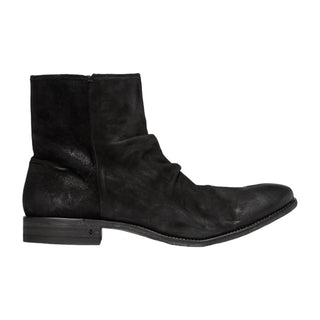 John Varvatos Morrison Men's Shoes Black Suede Sheep Leather Sharpei Boots (JV1004)-AmbrogioShoes