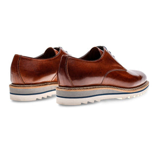 Jose Real Amsterdam A310 Men's Shoes Cuoio Brown Nubuck Leather Derby Oxfords (RE2215)-AmbrogioShoes