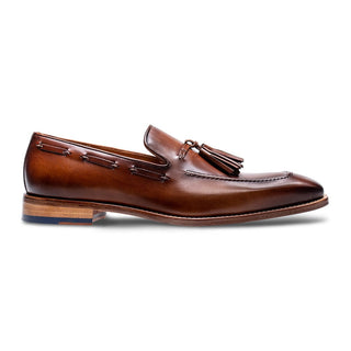 Jose Real Mastrich B317 Men's Shoes Brown Calf-Skin Leather Slip-On Tassels Loafers (RE2212)-AmbrogioShoes