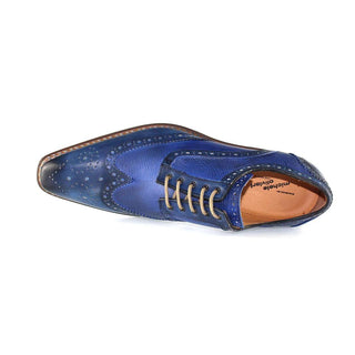 Jose Real Men's Shoes Veloce Deep Blue Oxfords (JRO1500)-AmbrogioShoes