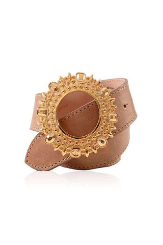 Just Cavalli Belt Women's Cintura Vita Bassa Leather Belt W/ Buckle (JC102)